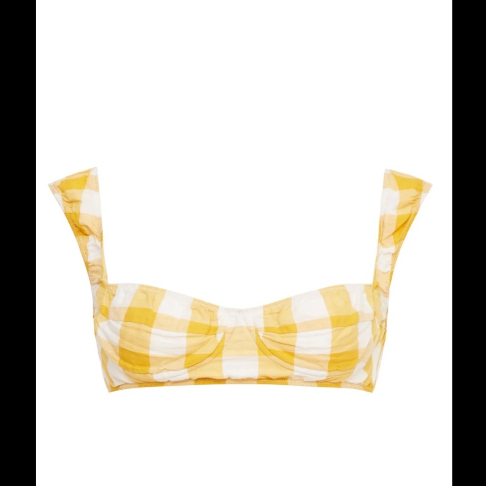 Tropic of C gingham bra top